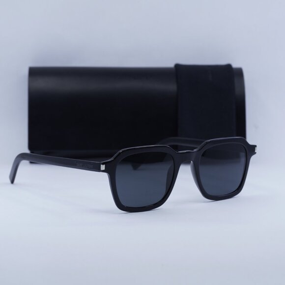 Saint Laurent SL715 SLIM 001 Square Sunglasses - Black